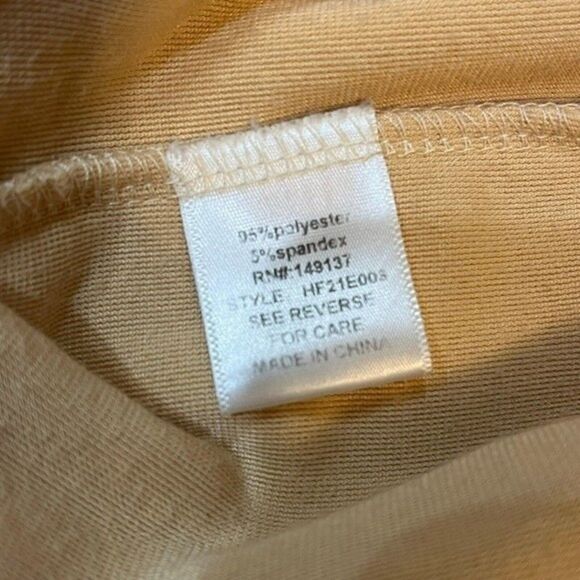 HYFVE Womens Jacket Long Sleeve Button Front Butter Yellow Fleece Cardigan Sz M - Picture 14 of 14